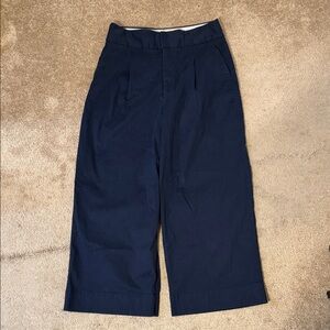 Gap Wide Leg Khaki Pants in Navy Blue Size 6